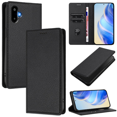 For Samsung Galaxy M06 5G / Galaxy F06 5G Wallet Case RFID Blocking Litchi Texture Leather Mobile Cover