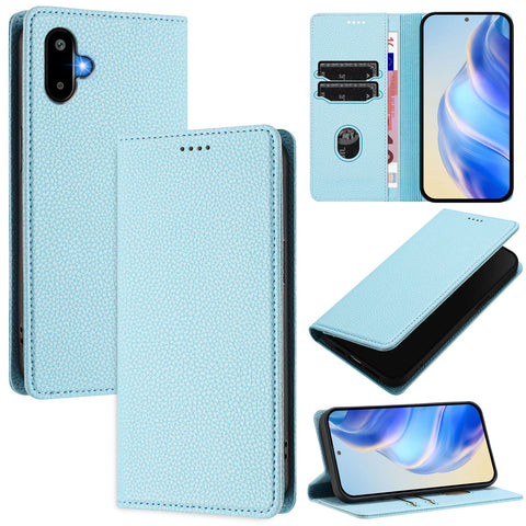 For Samsung Galaxy M06 5G / Galaxy F06 5G Wallet Case RFID Blocking Litchi Texture Leather Mobile Cover