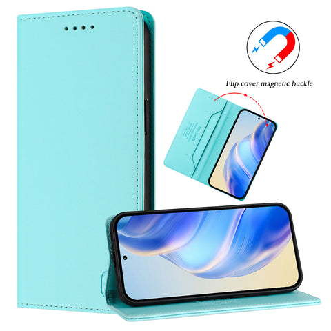 For Samsung Galaxy M06 5G / Galaxy F06 5G Leather Case RINACASIS RC01 Phone Cover with RFID Blocking Wallet Stand
