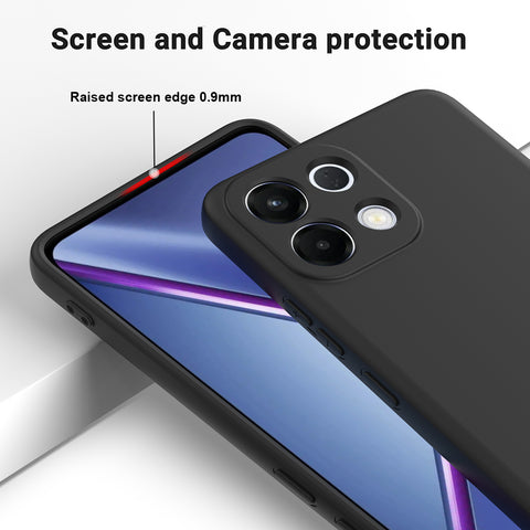 For Oppo K13 5G Liquid Silicone Case Phone Back Cover with Hand Strap