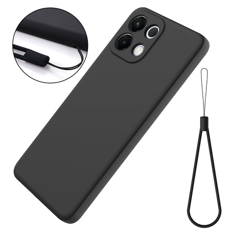 For Oppo K13 5G Liquid Silicone Case Phone Back Cover with Hand Strap
