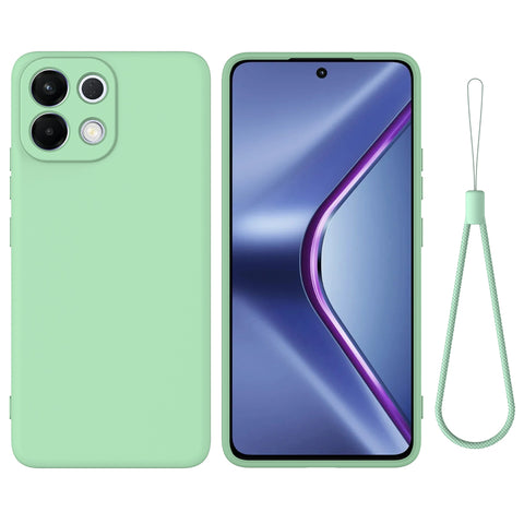For Oppo K13 5G Liquid Silicone Case Phone Back Cover with Hand Strap