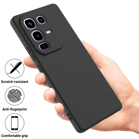 For Infinix Note 50 Pro+ 5G Liquid Silicone Case Phone Back Cover with Hand Strap