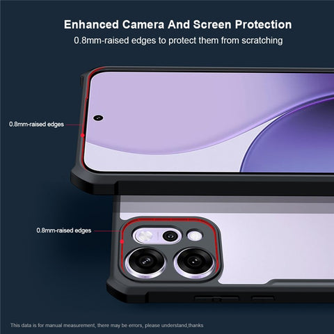 XUNDD For Oppo Reno14 Pro 5G (Global) Case Dropproof TPU + Acrylic Clear Back Phone Cover