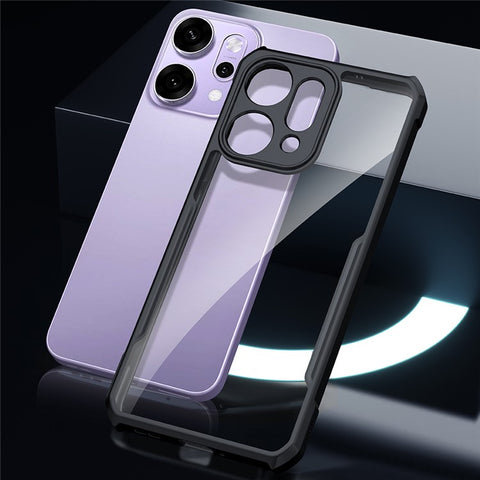 XUNDD For Oppo Reno14 Pro 5G (Global) Case Dropproof TPU + Acrylic Clear Back Phone Cover