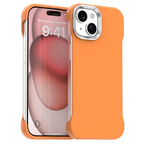 For iPhone 15 Plus / 14 Plus Case Frameless Ultra Thin TPU + PET Phone Cover Reinforced Corners