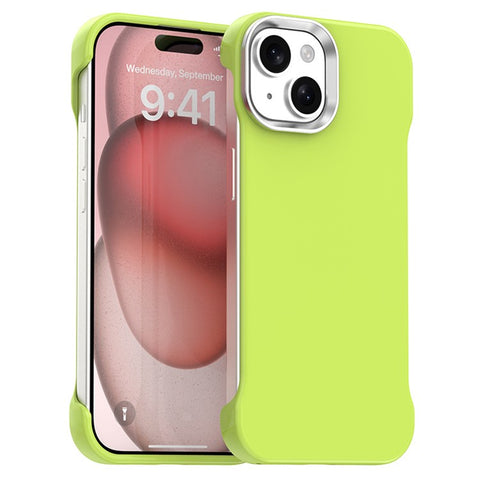 For iPhone 15 Plus / 14 Plus Case Frameless Ultra Thin TPU + PET Phone Cover Reinforced Corners