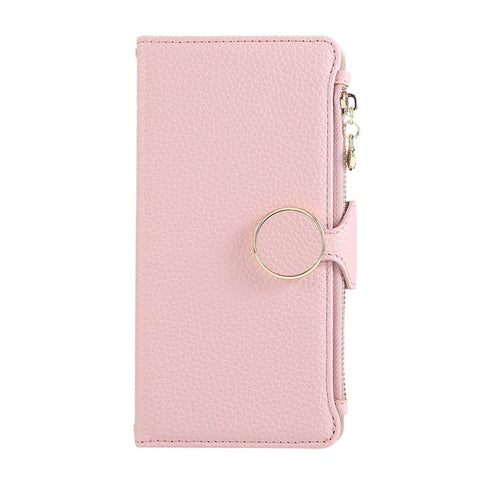 For Samsung Galaxy A06 4G / 5G Case Zipper Wallet Leather Phone Cover with Wrist Strap