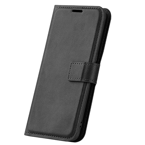 For iPhone 17 Pro Max Stand Case Anti-Scratch Calf Texture Leather Phone Cover