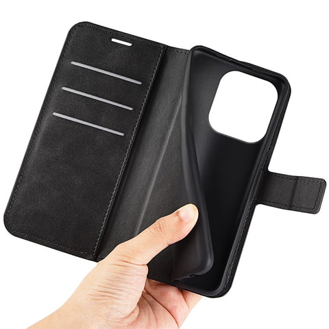 For Motorola Edge 60 Fusion 5G Stand Case Anti-Scratch Calf Texture Leather Phone Cover