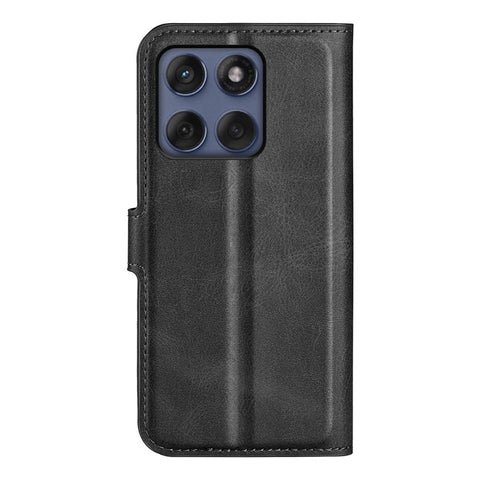 For Motorola Edge 60 Fusion 5G Stand Case Anti-Scratch Calf Texture Leather Phone Cover