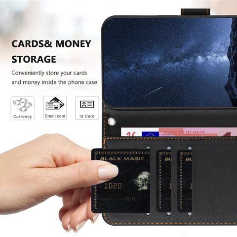 For Motorola Moto G85 5G / Motorola Edge 50 Fusion 5G Leather Case Wallet Stand Solid Color Anti Drop Phone Cover