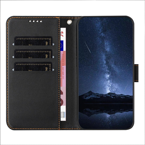 For Motorola Moto G85 5G / Motorola Edge 50 Fusion 5G Leather Case Wallet Stand Solid Color Anti Drop Phone Cover