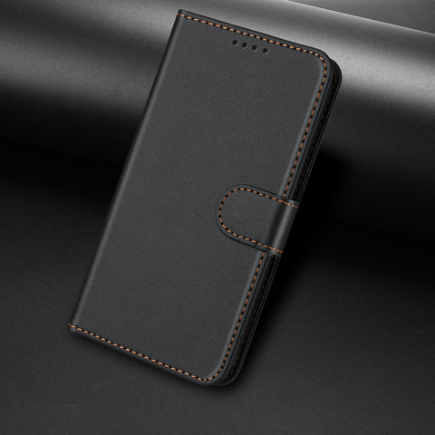 For Motorola Moto G85 5G / Motorola Edge 50 Fusion 5G Leather Case Wallet Stand Solid Color Anti Drop Phone Cover