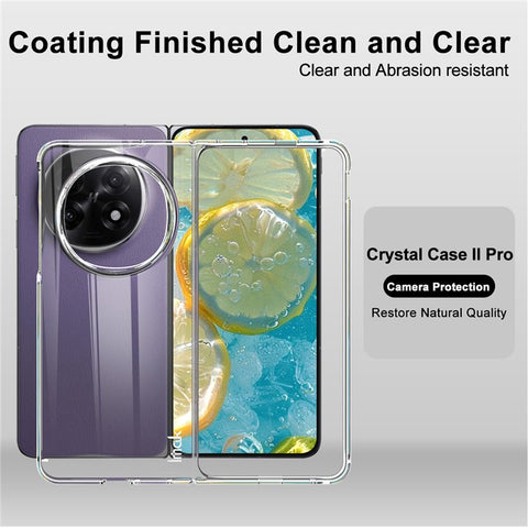 IMAK Crystal Case II Pro for Oppo Find N5 5G Case Clear PC Phone Cover (Upper Cover + Lower Cover)