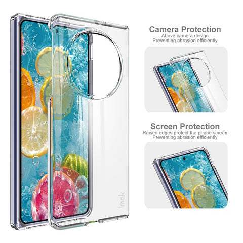 IMAK Crystal Case II Pro for Oppo Find N5 5G Case Clear PC Phone Cover (Upper Cover + Lower Cover)