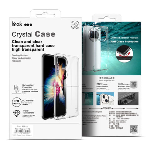 IMAK Crystal Case II Pro for Oppo Find N5 5G Case Clear PC Phone Cover (Upper Cover + Lower Cover)