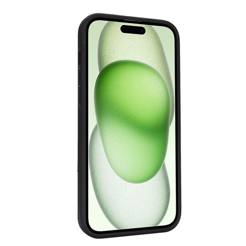 For iPhone 15 Plus / 14 Plus Case Litchi Textured PU Leather + TPU Kickstand Phone Cover with Card Slot