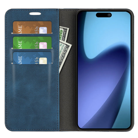 For iPhone Air Case Skin Touch Leather Wallet Phone Cover