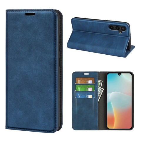 For Samsung Galaxy M16 5G Case Skin Touch Leather Wallet Phone Cover