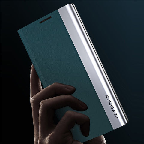 For Xiaomi Redmi Note 14 4G (163.25mm) Case Anti-Drop Leather Phone Cover with Stand
