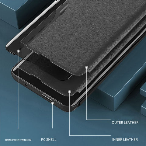 For Xiaomi Redmi Note 14 4G (163.25mm) Phone Case Folio Flip PU Leather Stand Cover