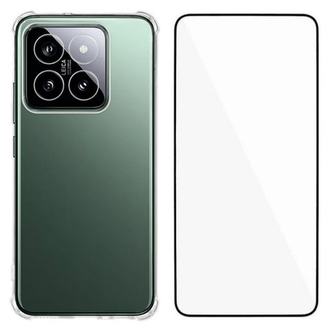 WANLONFENG For Xiaomi 14T Pro TPU Case  WL3 Series 1.5mm Phone Cover with Tempered Glass Film