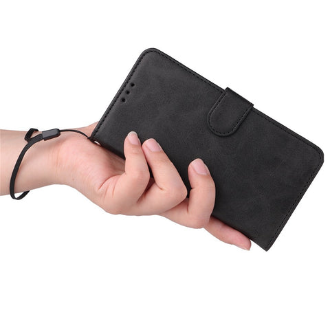 For Xiaomi Poco M4 5G / Poco M5 (India) 4G Calf Texture PU Leather Shockproof Cover Stand Wallet Cell Phone Case