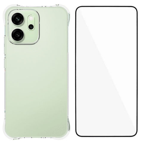 WANLONFENG For Oppo Reno14 5G (Global) Case  WL Series 2.0mm TPU Phone Cover with Tempered Glass Film