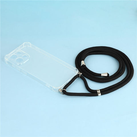 For OnePlus 13T 5G Case Reinforced Corner TPU Clear Phone Cover with Lanyard
