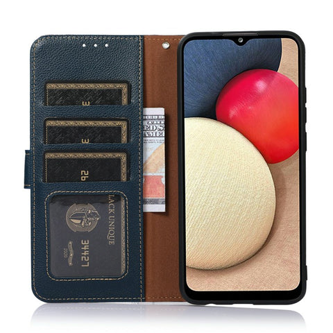 KHAZNEH For Samsung Galaxy A07 5G / A07 4G / A06 4G / A06 5G Case RFID Blocking Wallet Litchi Texture PU Leather Phone Cover