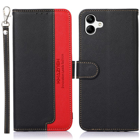 KHAZNEH For Samsung Galaxy A07 5G / A07 4G / A06 4G / A06 5G Case RFID Blocking Wallet Litchi Texture PU Leather Phone Cover