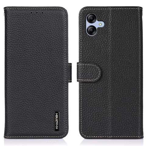 KHAZNEH For Samsung Galaxy A07 5G / A07 4G / A06 4G / A06 5G Case Genuine Cow Leather Flip Phone Cover