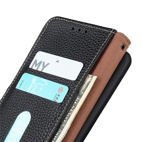 KHAZNEH For Samsung Galaxy A07 5G / A07 4G / A06 4G / A06 5G Case Genuine Cow Leather Flip Phone Cover