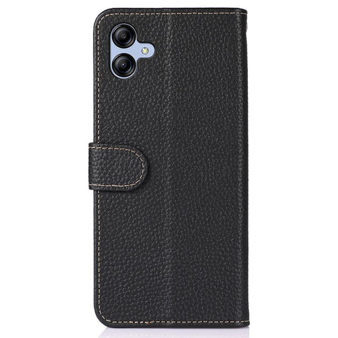 KHAZNEH For Samsung Galaxy A07 5G / A07 4G / A06 4G / A06 5G Case Genuine Cow Leather Flip Phone Cover