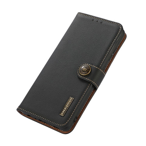 KHAZNEH for Samsung Galaxy A07 5G / A07 4G / A06 4G / A06 5G Case Genuine Cow Leather RFID Blocking Wallet Phone Cover