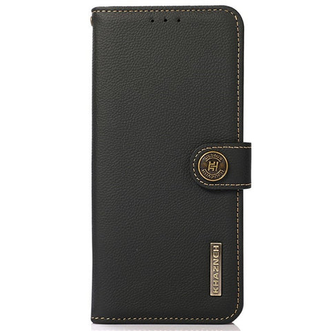KHAZNEH for Samsung Galaxy A07 5G / A07 4G / A06 4G / A06 5G Case Genuine Cow Leather RFID Blocking Wallet Phone Cover