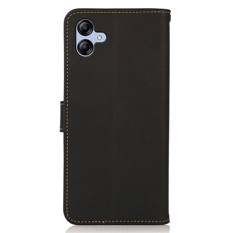 KHAZNEH for Samsung Galaxy A07 5G / A07 4G / A06 4G / A06 5G Case Genuine Cow Leather RFID Blocking Wallet Phone Cover