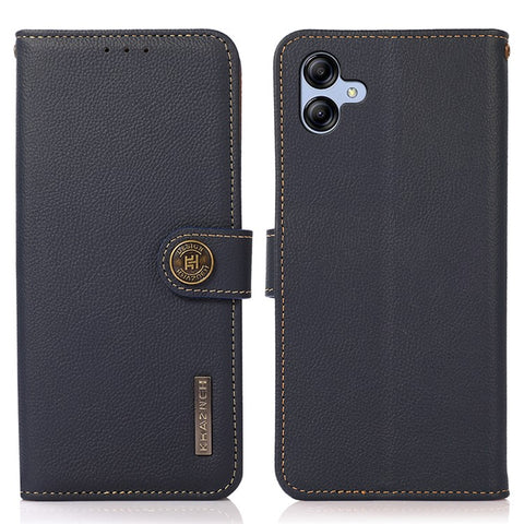 KHAZNEH for Samsung Galaxy A07 5G / A07 4G / A06 4G / A06 5G Case Genuine Cow Leather RFID Blocking Wallet Phone Cover