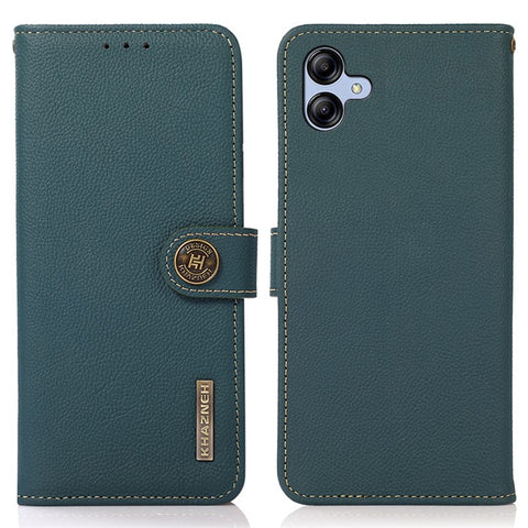 KHAZNEH for Samsung Galaxy A07 5G / A07 4G / A06 4G / A06 5G Case Genuine Cow Leather RFID Blocking Wallet Phone Cover