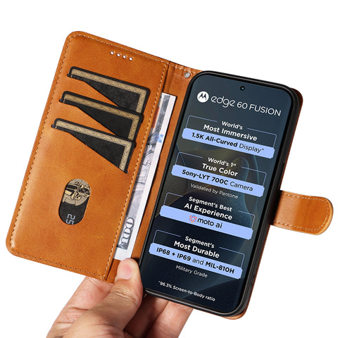 For Motorola Edge 60 5G / Motorola Edge 60 Pro 5G / Motorola Edge (2025) 5G / Motorola Edge 60 Fusion 5G Wallet Case T-Shape Lines Leather Phone Cover Stand