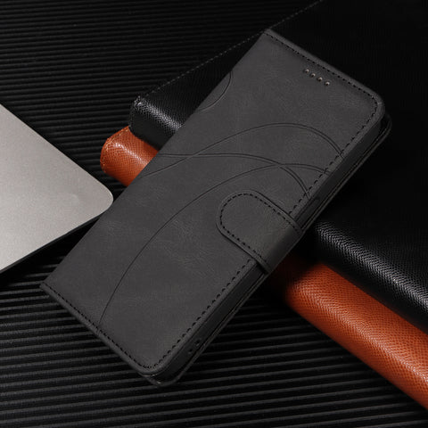 For Motorola Edge 60 5G / Motorola Edge 60 Pro 5G / Motorola Edge (2025) 5G / Motorola Edge 60 Fusion 5G Wallet Case Leather Phone Cover Stand with Curved Line Design