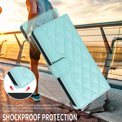 For Motorola Edge 60 5G / Motorola Edge 60 Pro 5G / Motorola Edge (2025) 5G / Motorola Edge 60 Fusion 5G Wallet Case Rhombus Leather Phone Cover with Strap