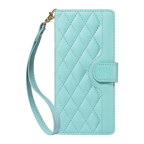 For Motorola Edge 60 5G / Motorola Edge 60 Pro 5G / Motorola Edge (2025) 5G / Motorola Edge 60 Fusion 5G Wallet Case Rhombus Leather Phone Cover with Strap