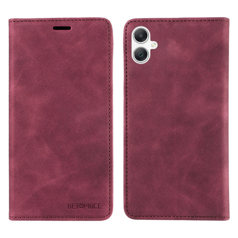 BETOPNICE For Samsung Galaxy A07 4G / A06 4G / A06 5G Case  Magnetic Closure RFID Blocking Wallet Stand Leather Phone Cover