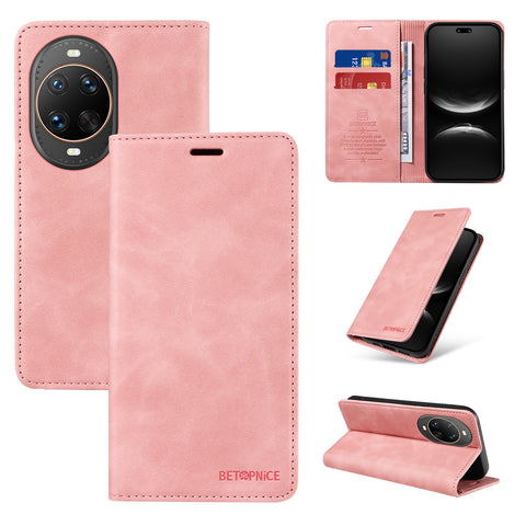 BETOPNICE For Huawei nova 14 Ultra 5G Case  Magnetic Closure RFID Blocking Wallet Stand Leather Phone Cover