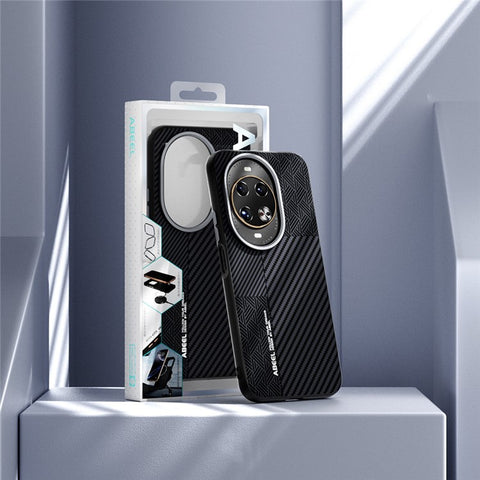 ABEEL For Huawei nova 14 Pro 5G Magnetic Case PC + TPU + Aluminum Alloy + PU Leather Slim Phone Back Cover