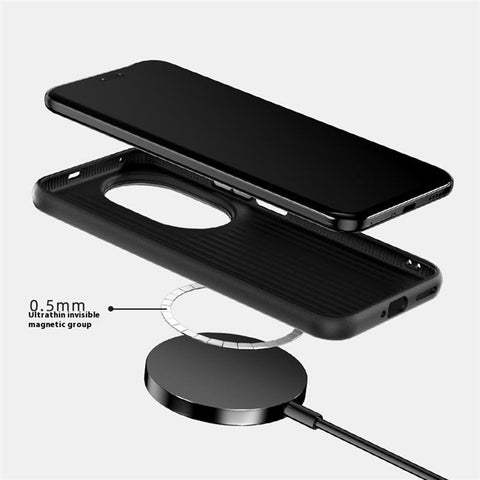 ABEEL For Huawei nova 14 Ultra 5G Magnetic Case Micro-Embossing 6D Printed PC TPU Aluminum Alloy Leather Phone Cover