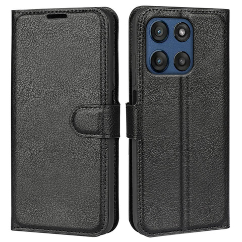 For Motorola Edge 60 Fusion 5G Case Litchi Texture Shockproof Leather Wallet Phone Cover