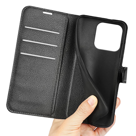For Motorola Edge 60 Fusion 5G Case Litchi Texture Shockproof Leather Wallet Phone Cover
